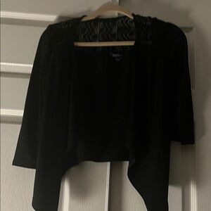 Glamourt MGlamour Black Lace Detail Top